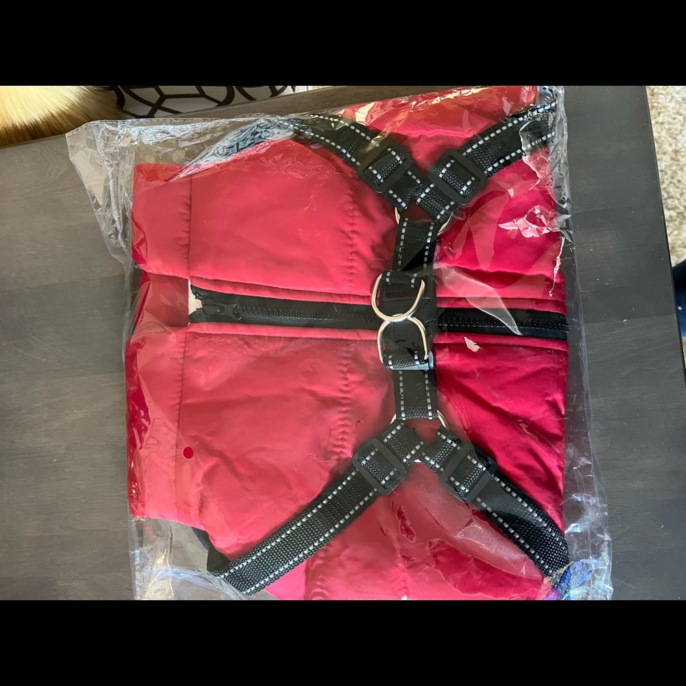 Red dog jacket never used for sale !!